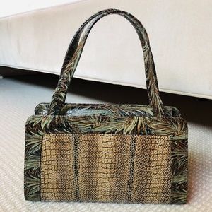 Michelle LeLong New York Handmade Printed Snakeskin Handbag